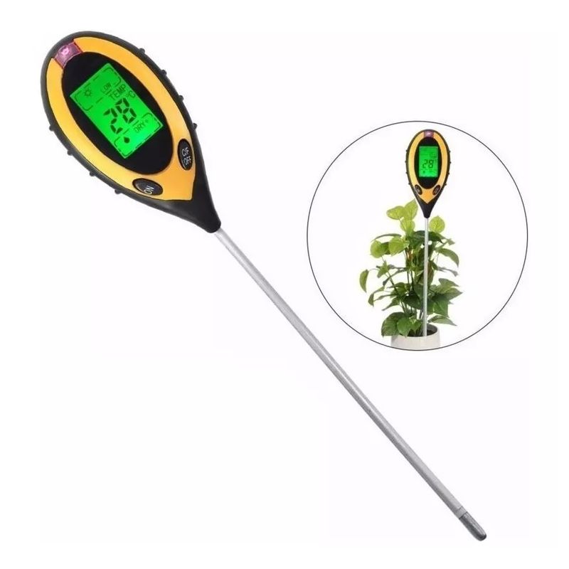 GENERICO - Medidor De Plantas 4 En 1 Suelo Ph Humedad