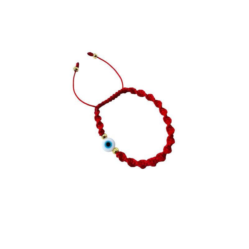 GENERICO - pulsera roja con ojo turco de la suerte