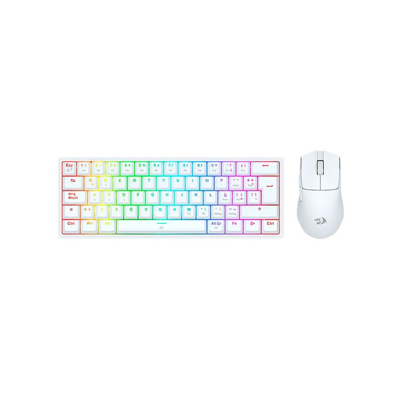 REDRAGON - Kit De Teclado Y Mouse Redragon S143 Alámbrico White Español