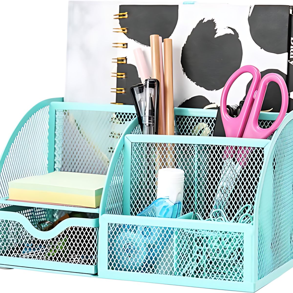 GENERICO - Verde Multifuncional Organizador De Escritorio De Malla