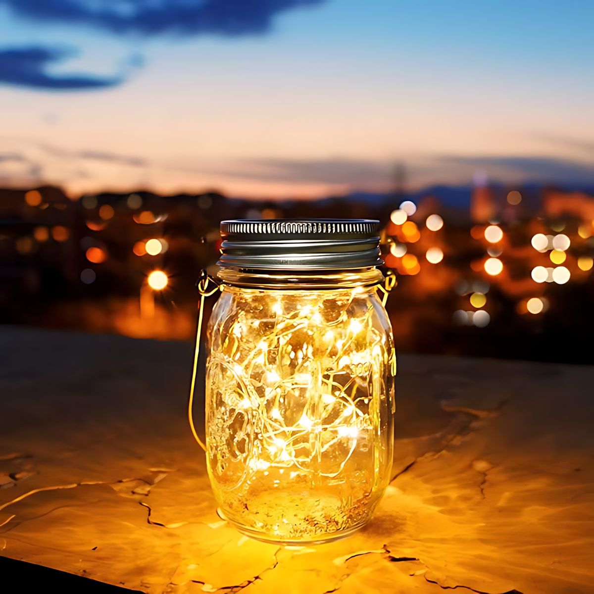 GENERICO - Lámparas Solares Colgantes Para Tarros Para Jardín Patio