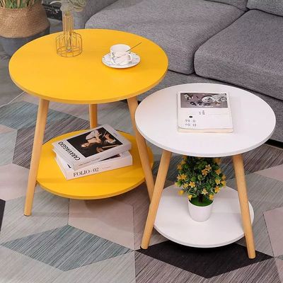 Imagen 2 del producto Mesa Centro Redonda Madera Side table bedside (Size : 60 * 50 * 40cm)