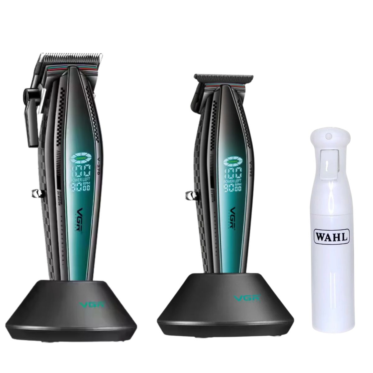 VGR VOYAGER - Barber Combo VGR 270 Clipper y Trimmer V992 9000 RPM