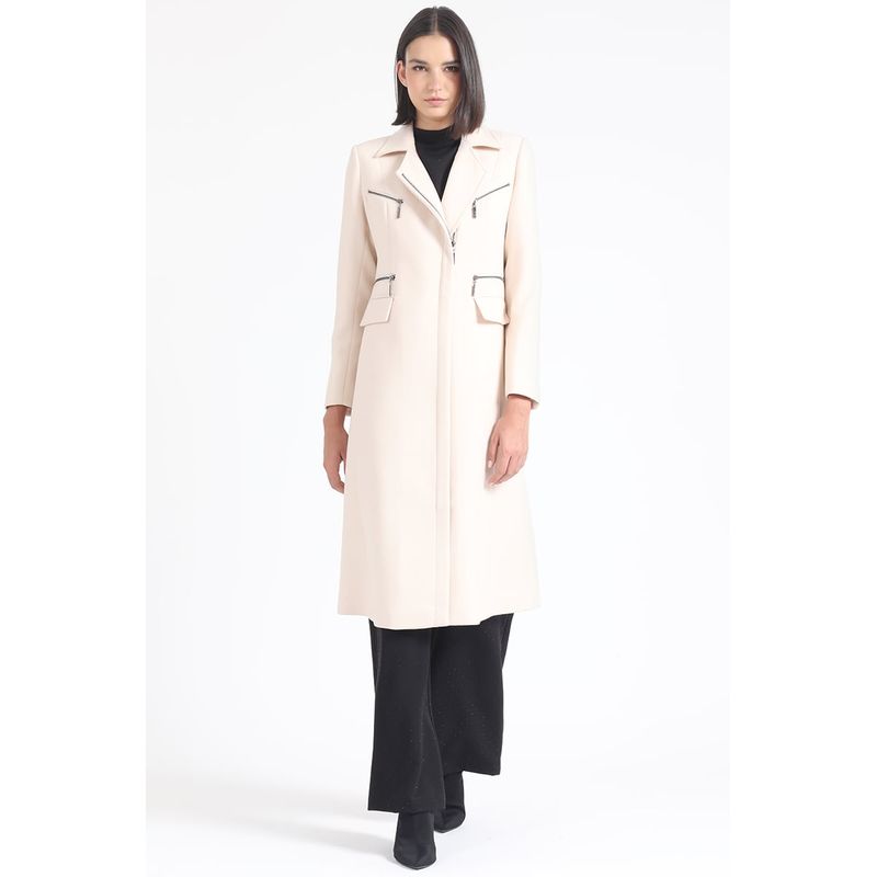 LIOLA - Abrigo Largo Biker, Muflon Crudo Liola