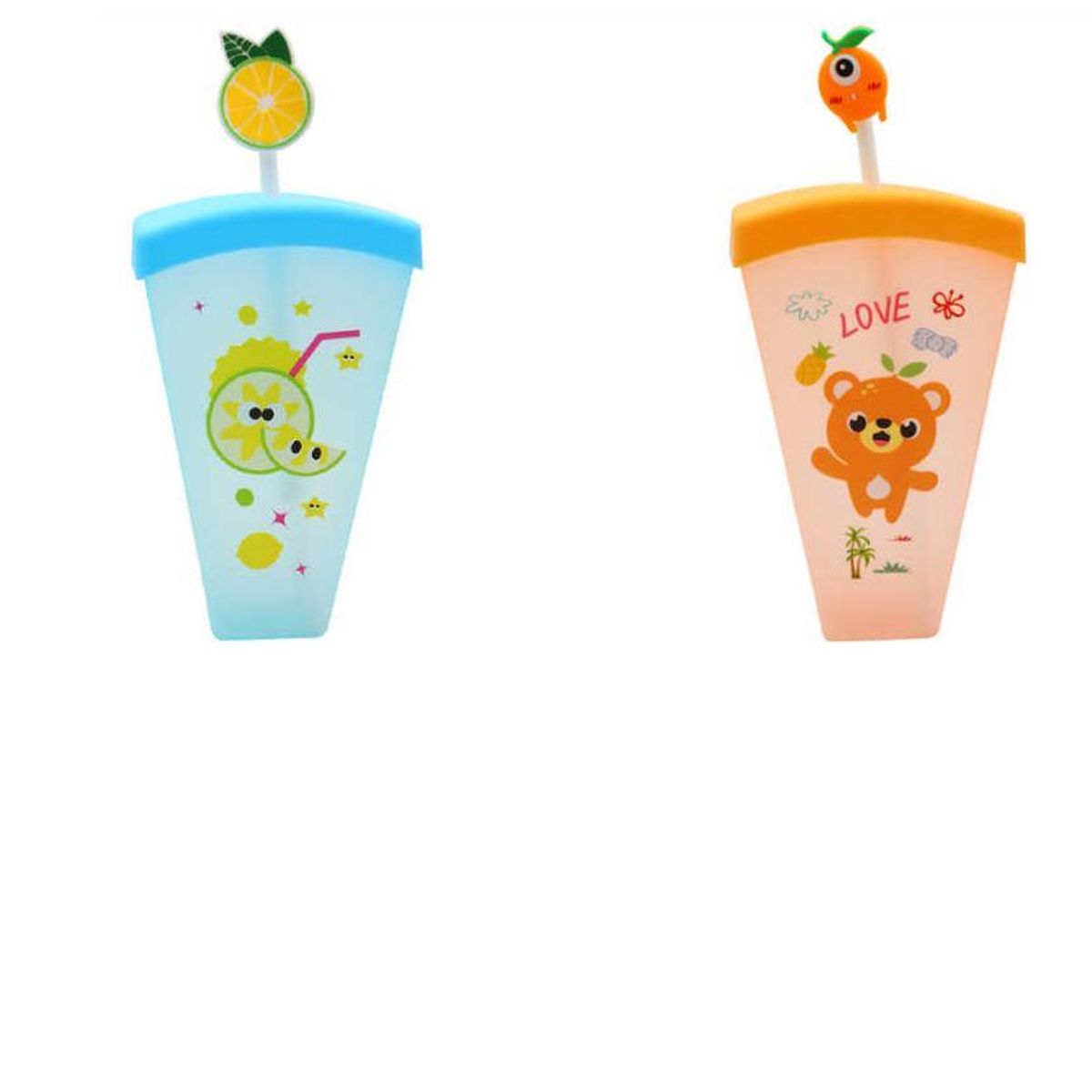 GENERICO - Pack 6 Vasos Plastico Colores