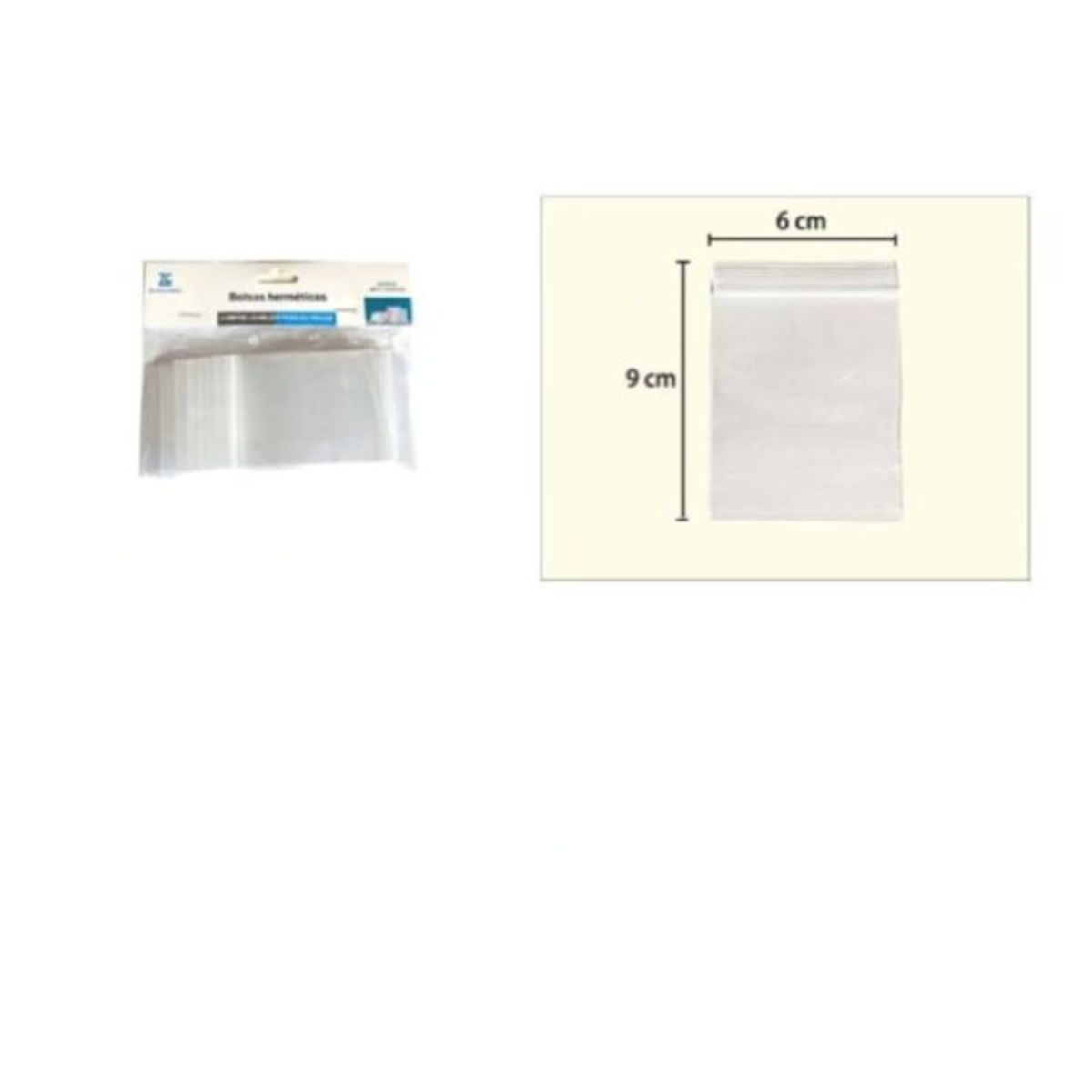 GENERICO - Bolsa Hermetica 6X9Cm Cocina Transparente 100Pcs