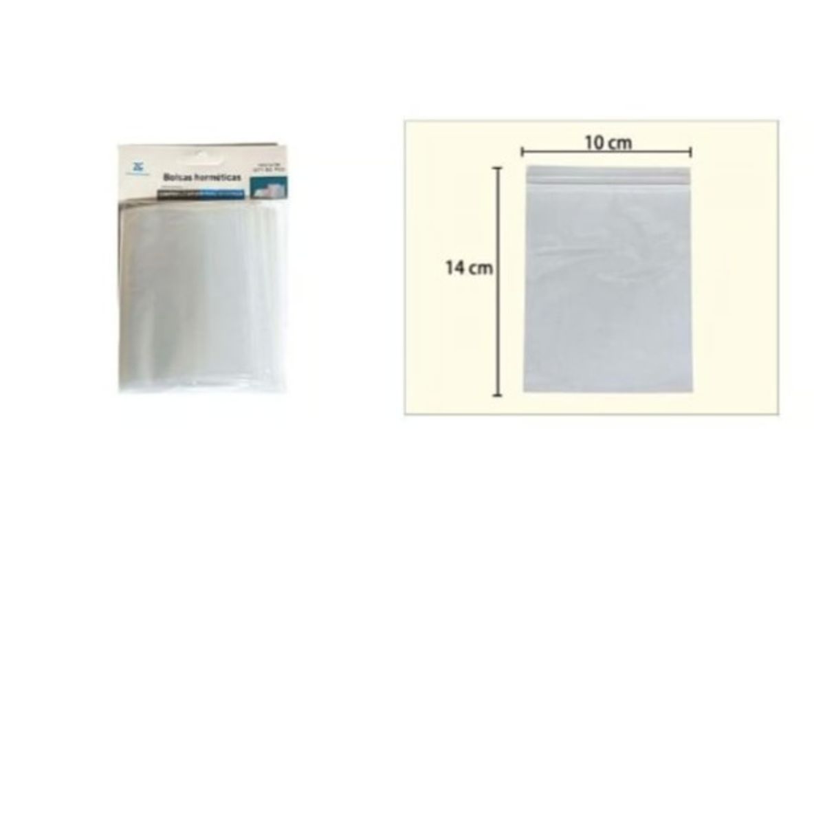 GENERICO - Bolsa Hermetica 14X10Cm Cocina Transparente 50Pcs