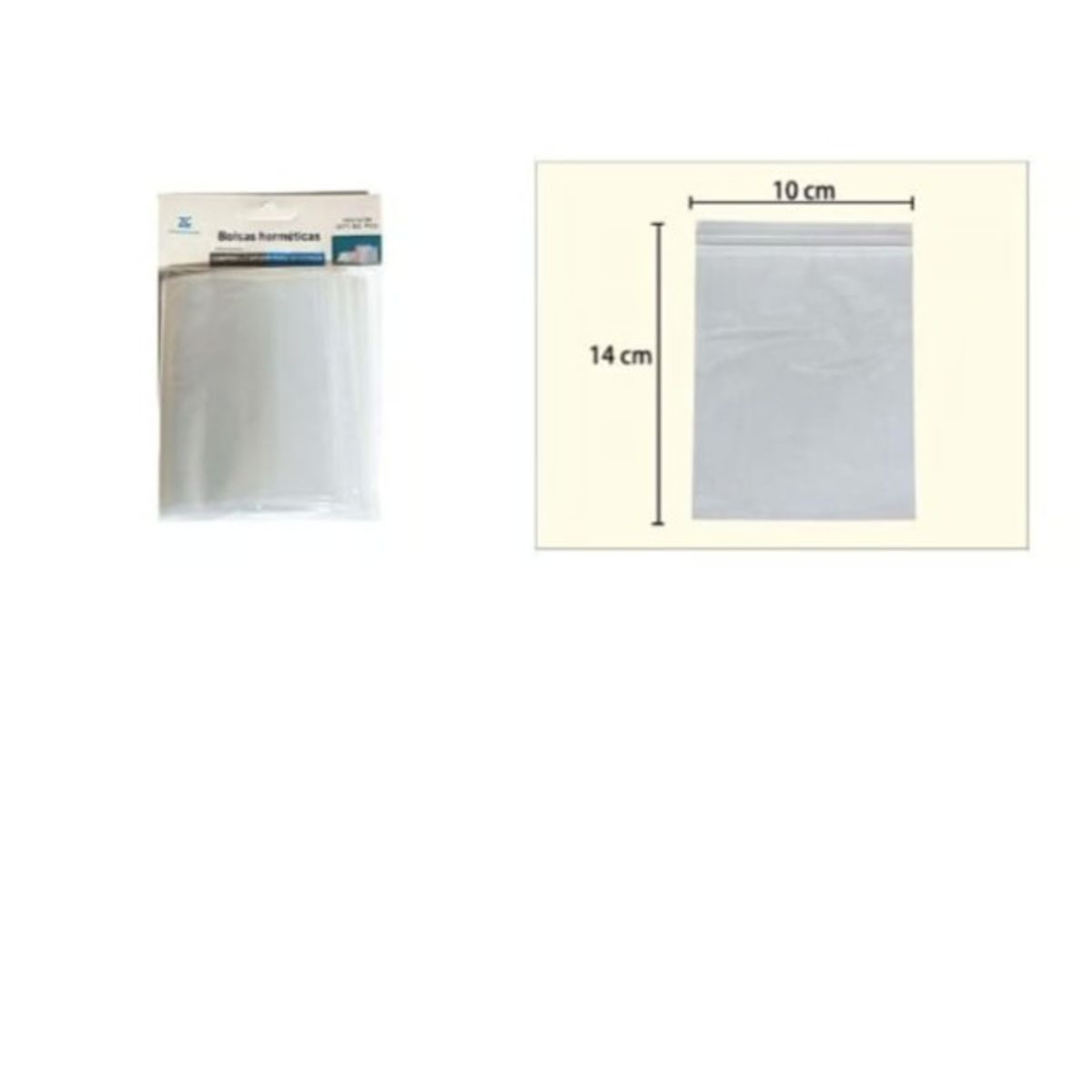 GENERICO - Bolsa Hermetica 14X10Cm Cocina Transparente 50Pcs