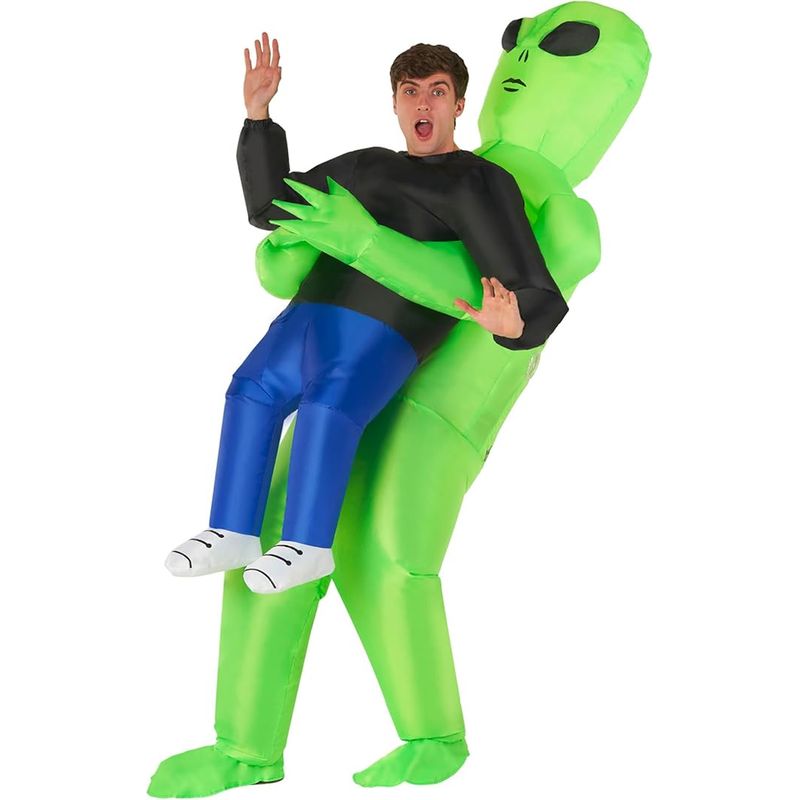 GENERICO - Disfraz Inflable Alíen Traje Extraterrestre Fiesta Disfraces