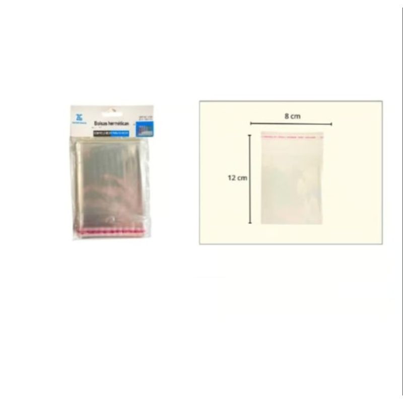 GENERICO - Bolsa Hermetica 8X12Cm Cocina Transparente 100Pcs