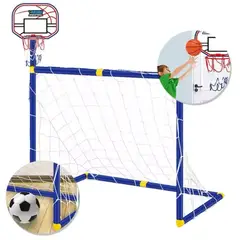 GENERICO - Cancha De Fútbol Portería Para Niños 2en1 Aro De Basketball