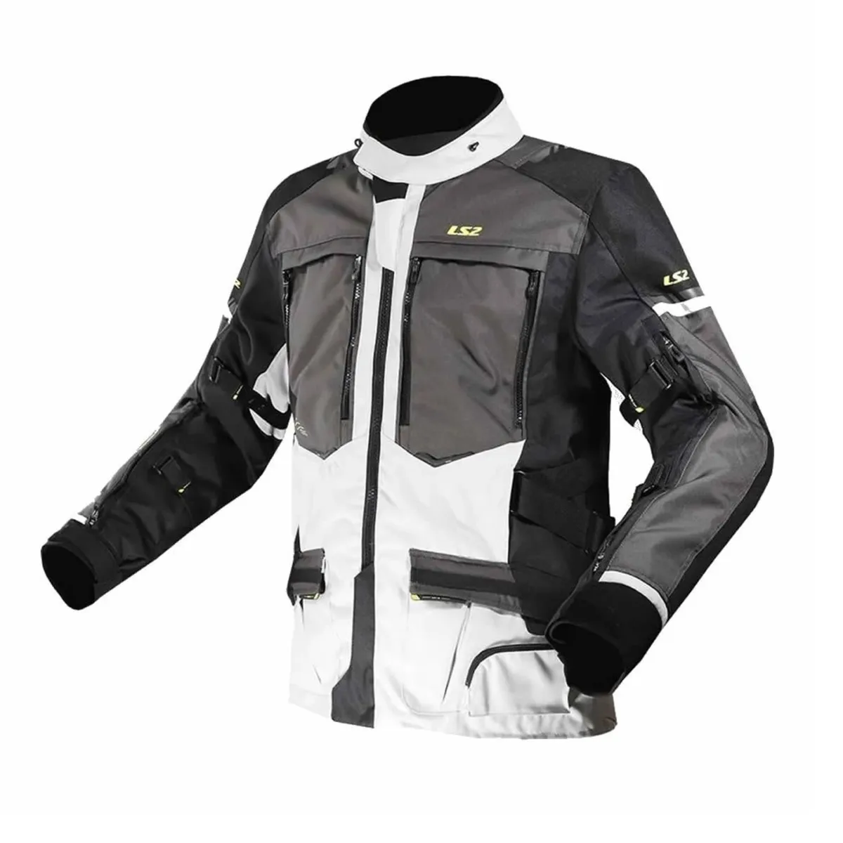 LS2 - CHAQUETA LS2 NORWAY AZUL NEGRA GRIS AMARILLO