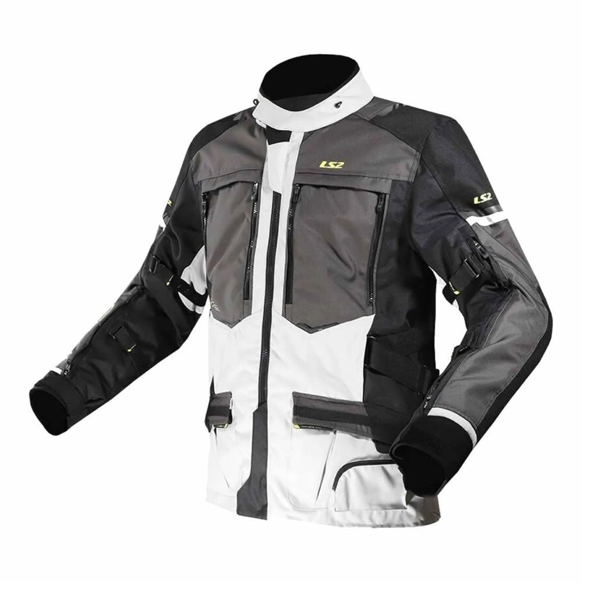 LS2 - CHAQUETA LS2 NORWAY AZUL NEGRA GRIS AMARILLO