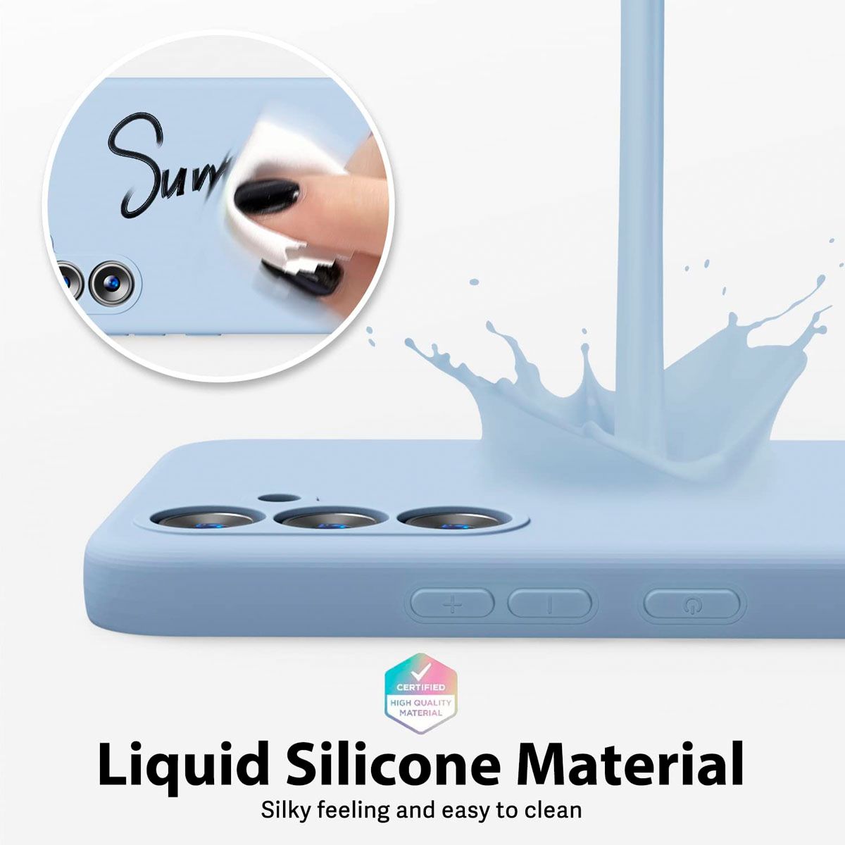 JOIGO - Carcasa Funda Para Samsung A56 Goma Lila.