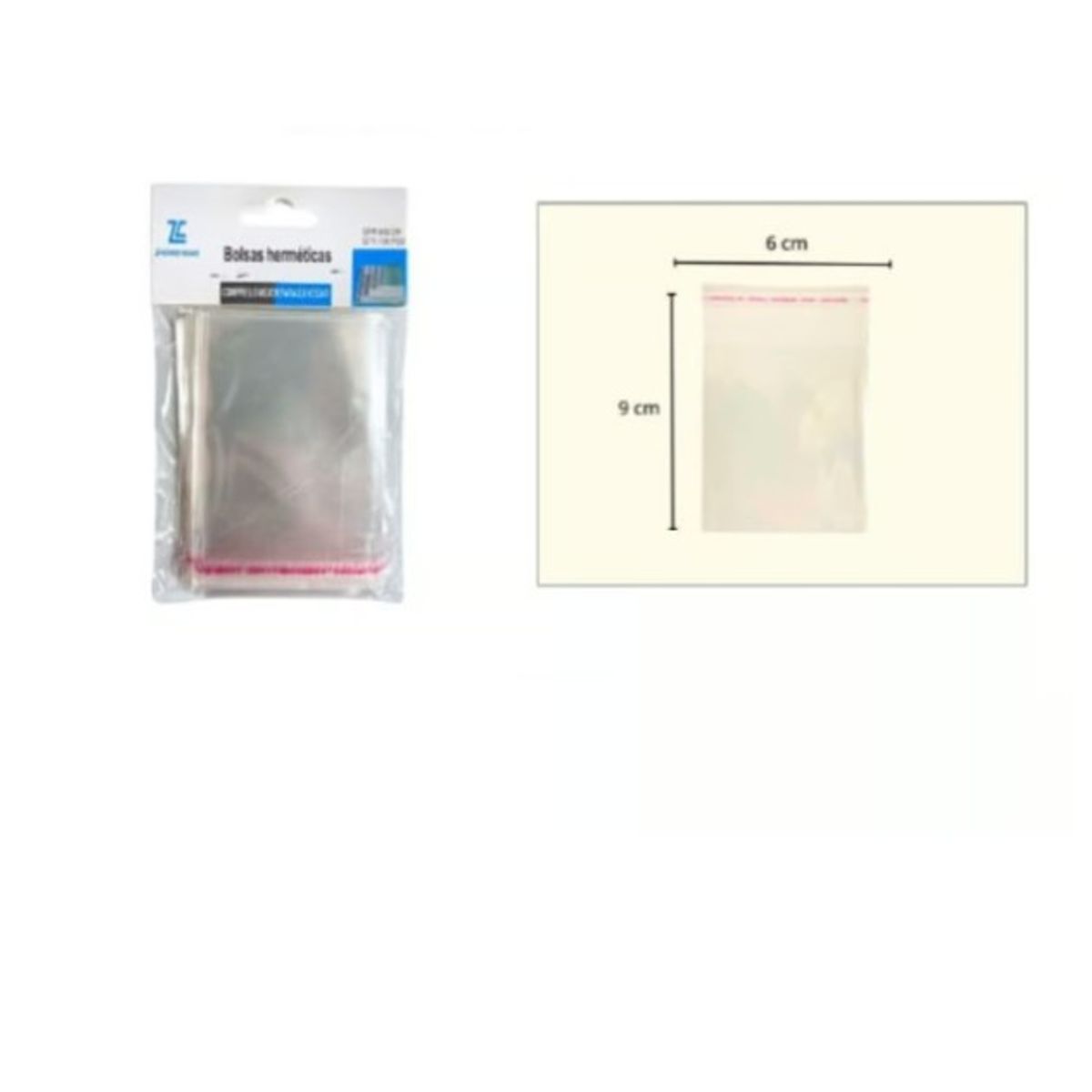 GENERICO - Bolsa De Alimentos 6X9Cm Cocina Transparente 100Pcs