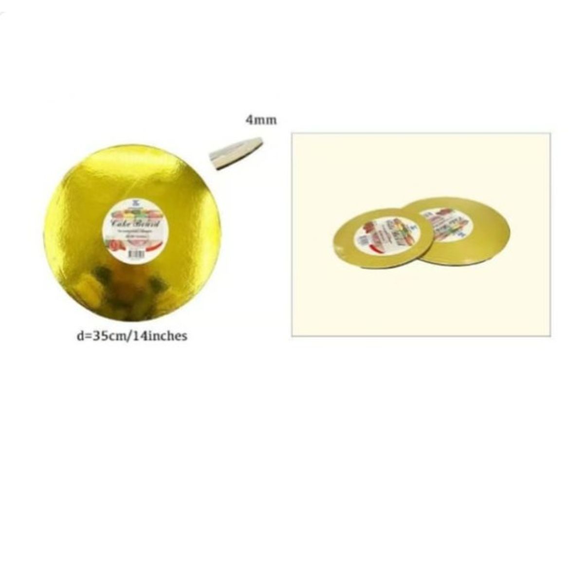 GENERICO - Bandeja De Redonda De Plumavit 35Cm 14In