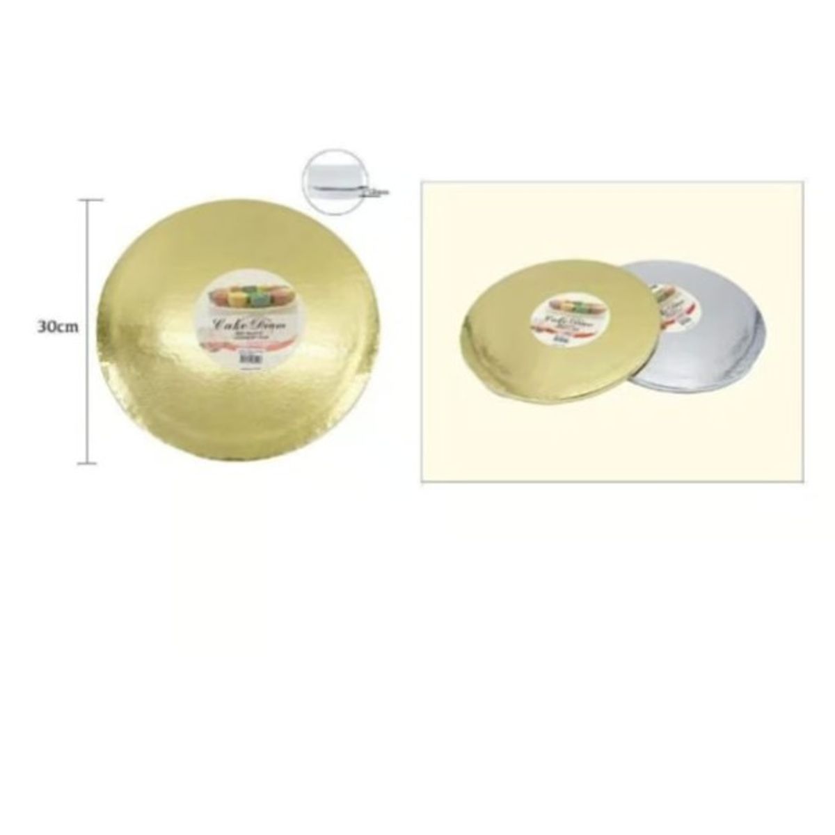 GENERICO - Bandeja De Redonda De Plumavit 30Cm 12In