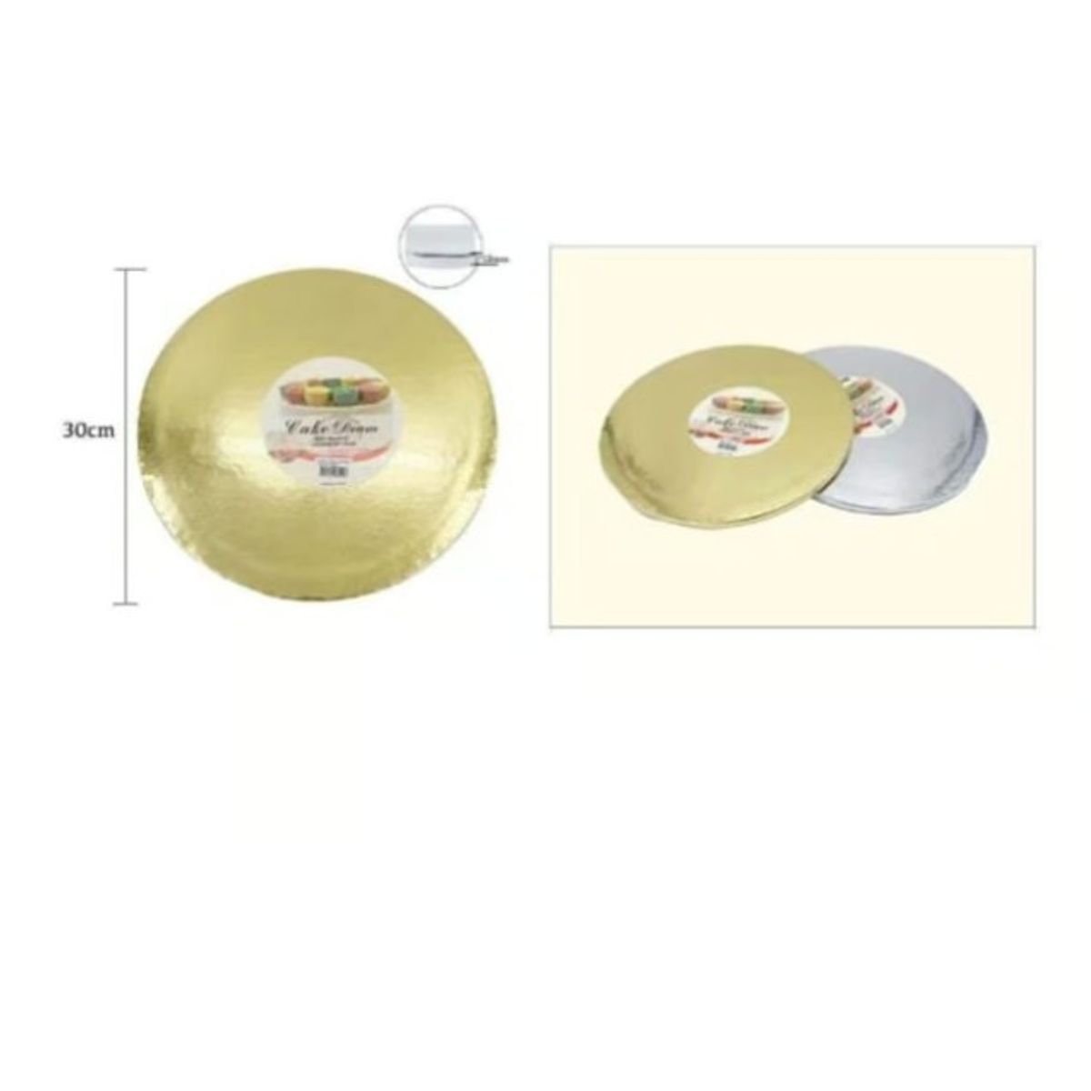 GENERICO - Bandeja De Redonda De Plumavit 30Cm 12In