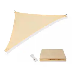 ESHOPANGIE - Toldo Vela De Tela Impermeable Triangular 4x4x4 Filtro Uv