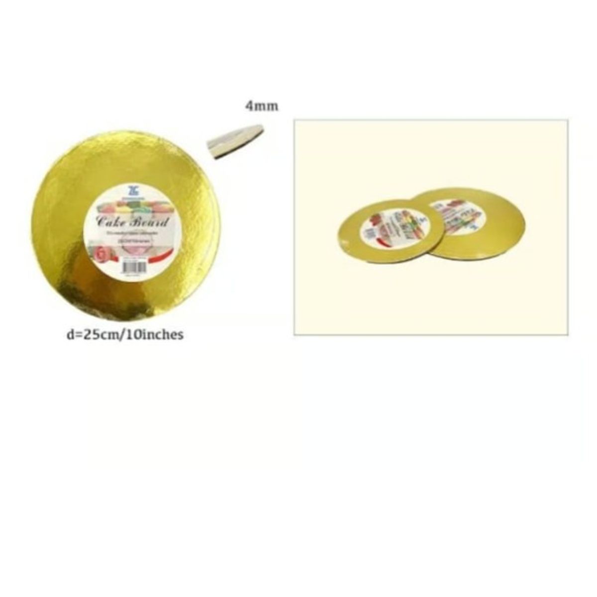 GENERICO - Bandeja De Redonda De Plumavit 25Cm 2In