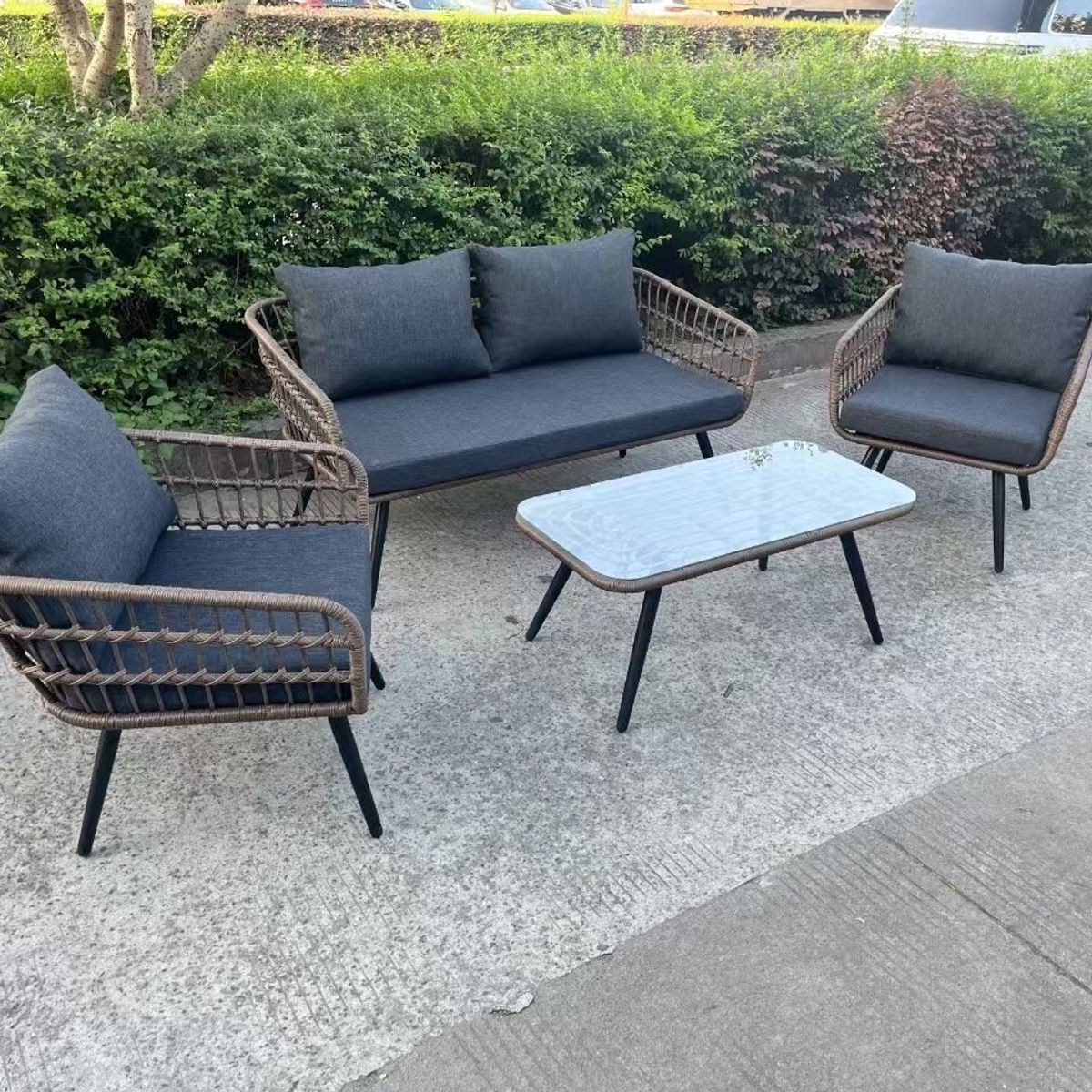 GENERICO - SET TERRAZA COFFE 4 PIEZAS