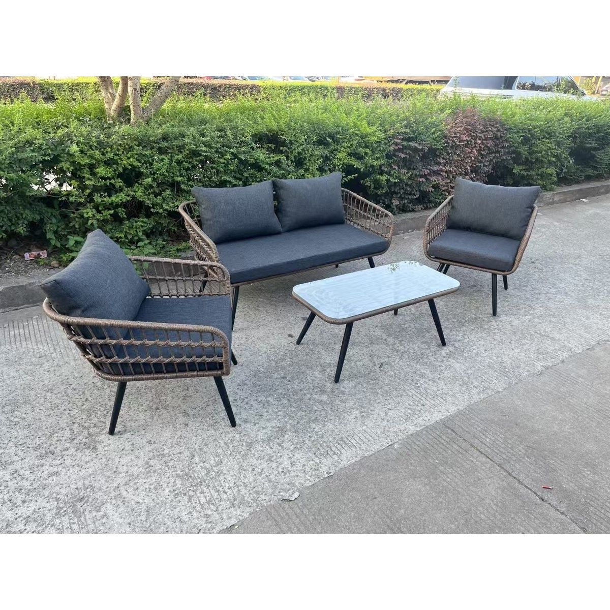 GENERICO - SET TERRAZA COFFE 4 PIEZAS