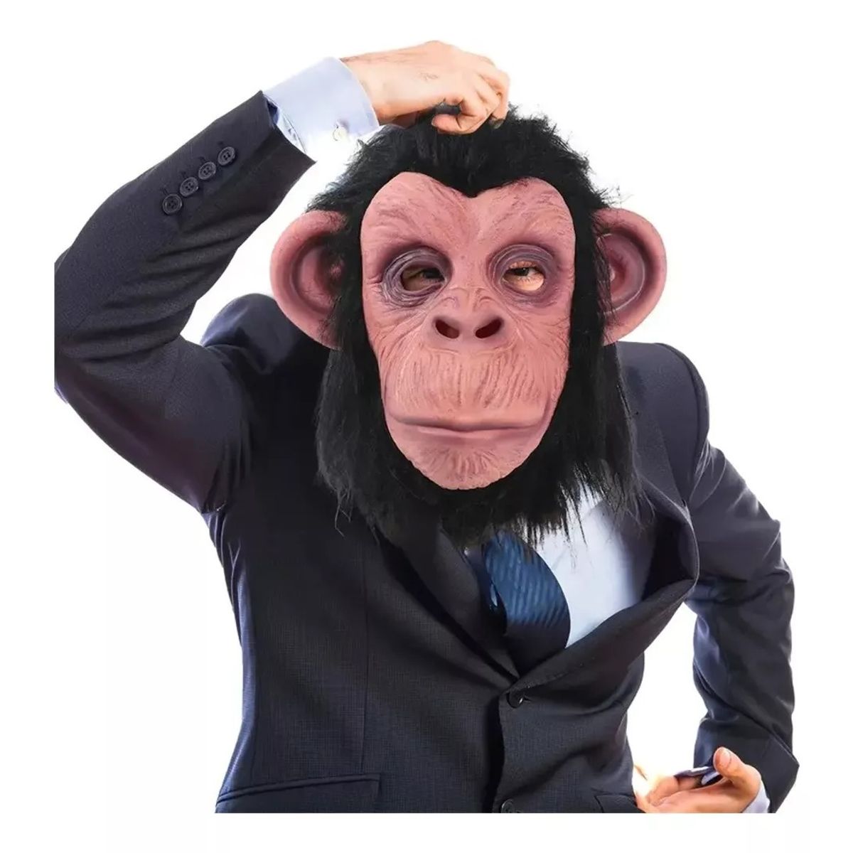 GENERICO - Mascara Cosplay Halloween Látex Realista Mono