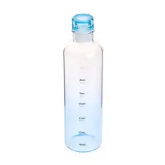 GENERICO - Botella deportiva para agua antiderrame 500ml - celeste