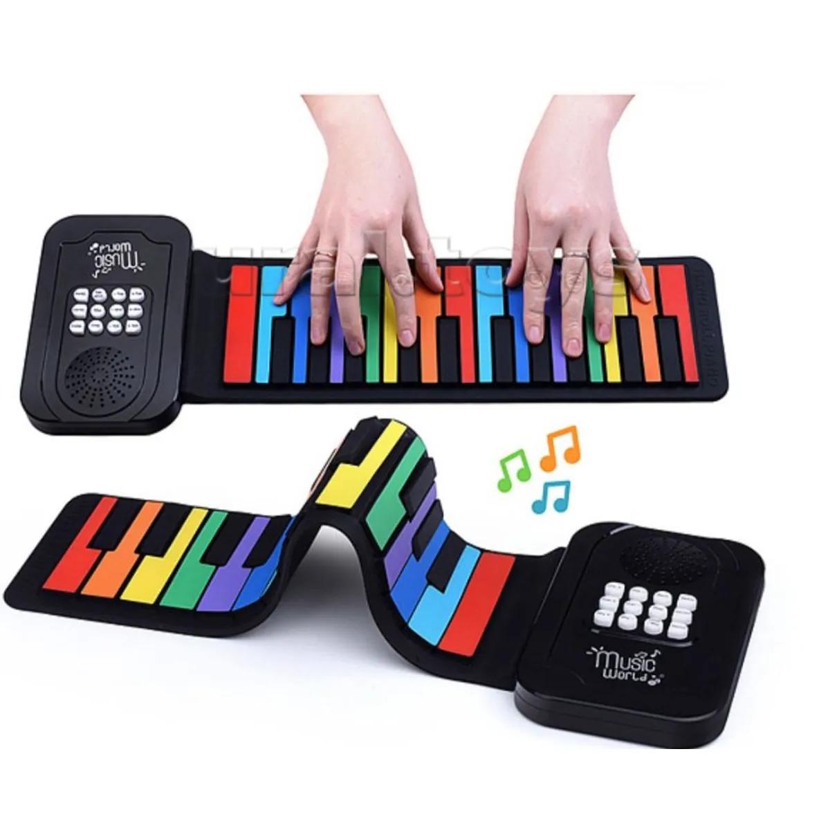 GENERICO - Teclado Roll Colores Recargable Piano Musical Flexible