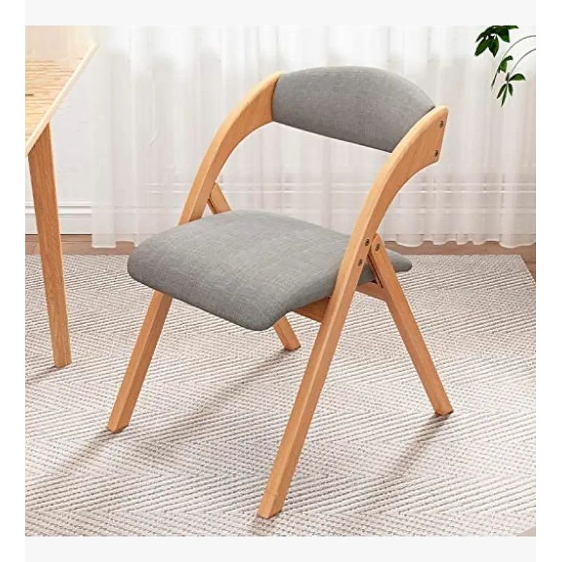 CORI CORI - Silla Betlahem de Madera Plegable Acolchada Gris
