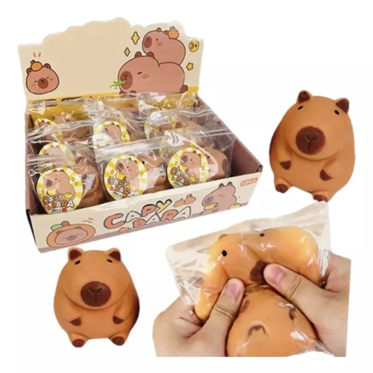 GENERICO - Squishy Realista De Capibara Ultrasuave