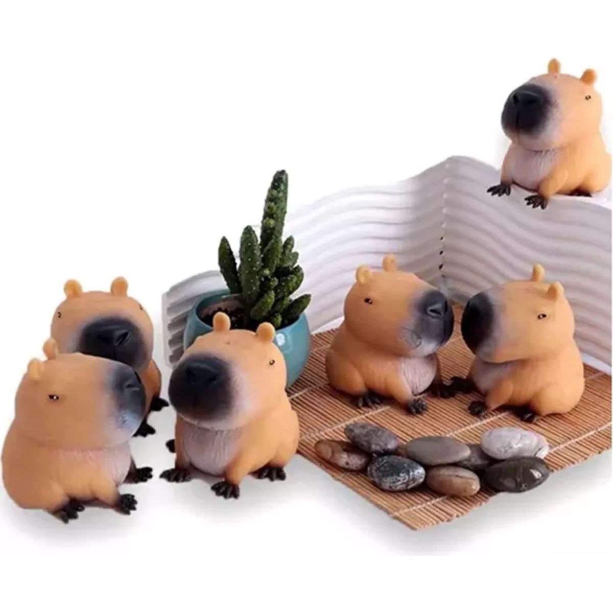 GENERICO - Juguete Skuishy Anti Estrés Moldeable Capibara Capy