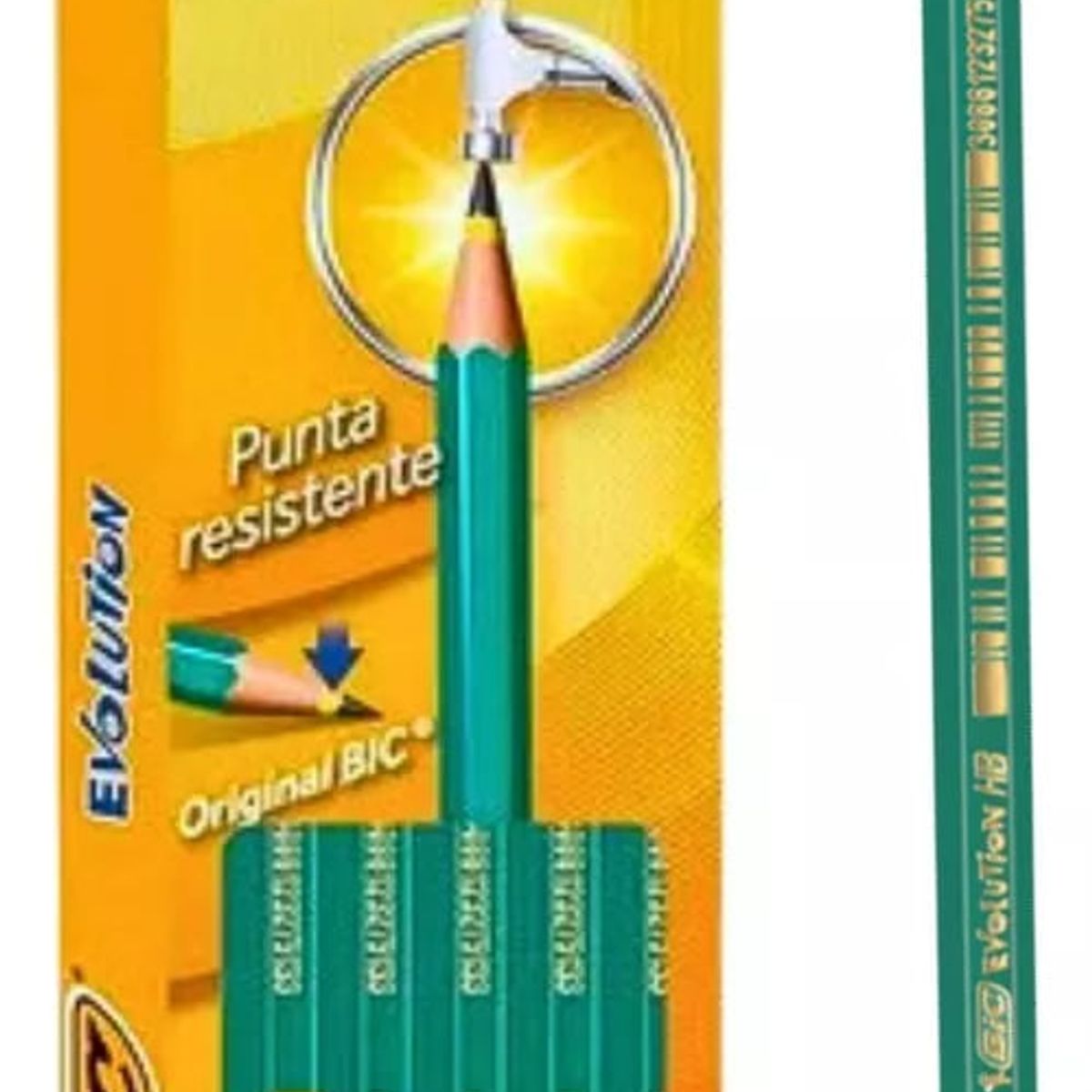 GENERICO - Lápiz Grafito BIC Evolution HB 2 Sin Goma Pack 12 Unidades