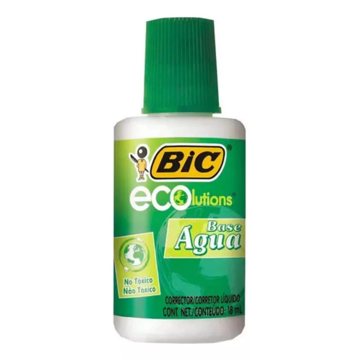 GENERICO - Corrector Líquido Blanco De Botella Base De Agua Eco 18 ml