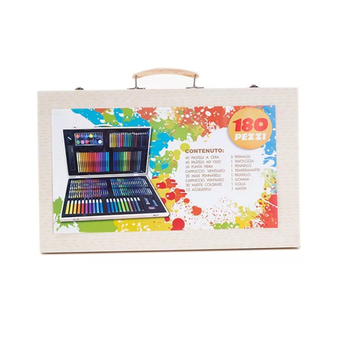 GENERICO - Kit De Arte Con Maletín 180 Piezas Arte Y Pintura