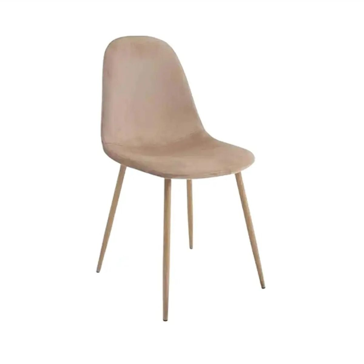 CORI CORI - Silla Scoop Wood Velvet Beige