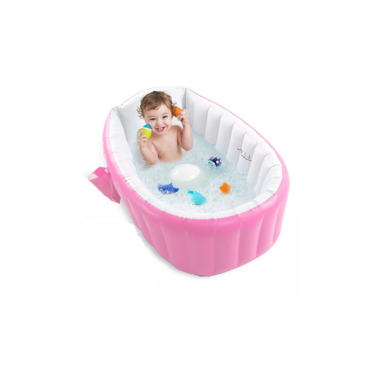 GENERICO - Bañera Bebe Plegable Tina De Baño Inflable