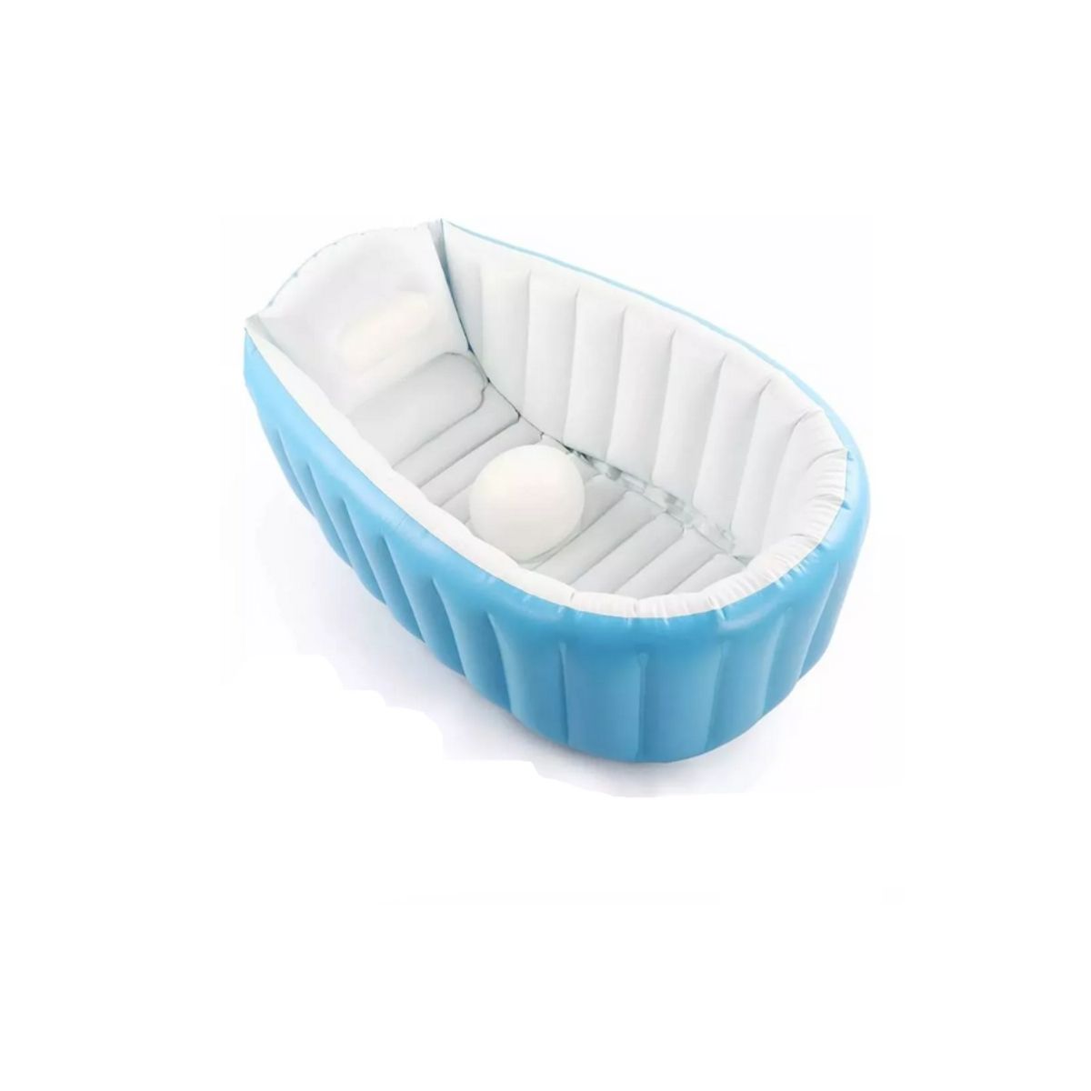 GENERICO - Bañera Bebe Plegable Tina De Baño Inflable celeste