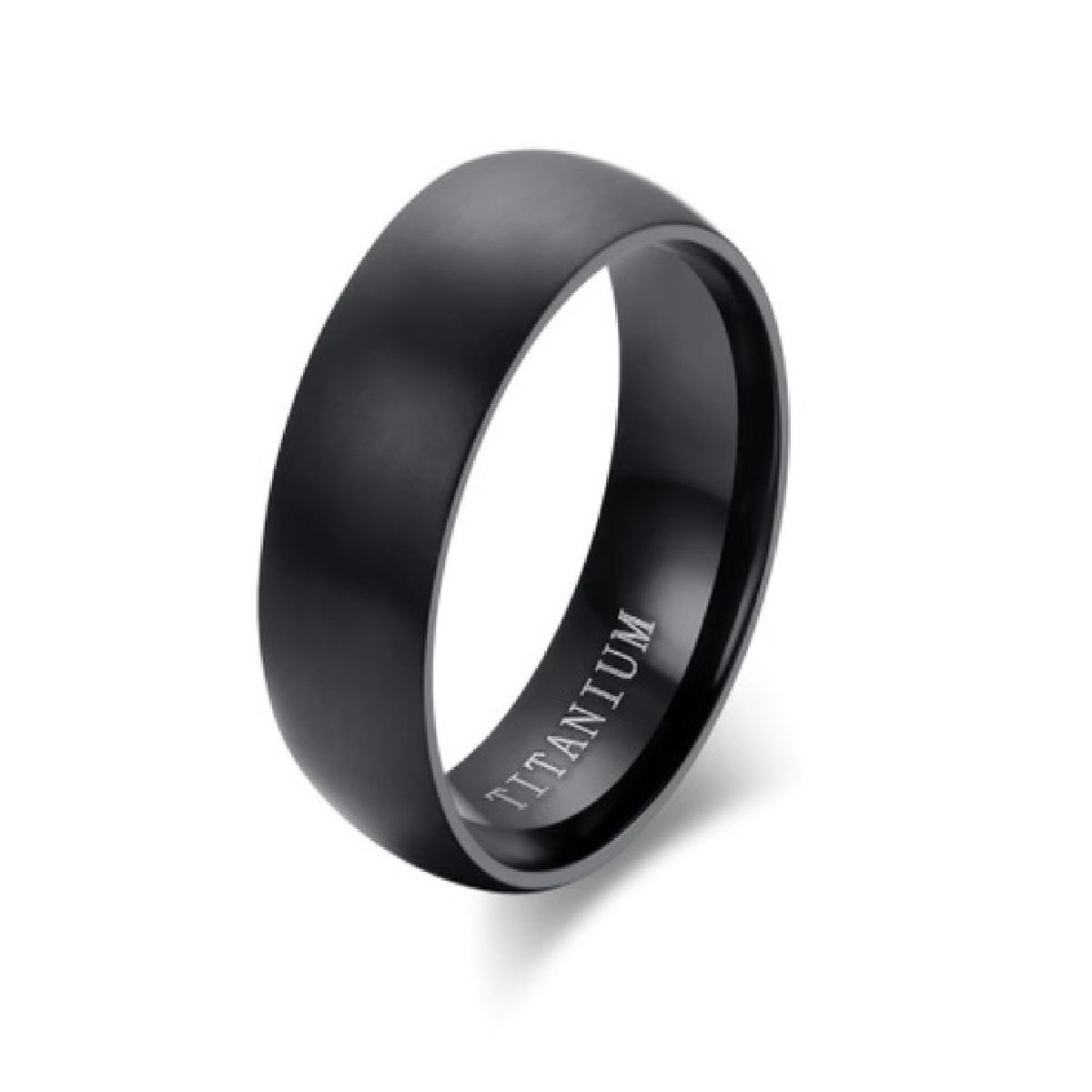 GENERICO - Anillo Titanio Anillos Juveniles Black Space Acero