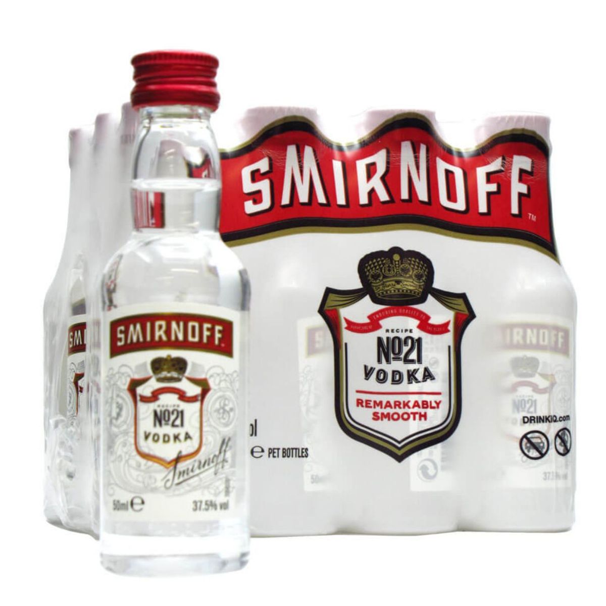SMIRNOFF - Miniaturas Vodka Smirnoff 10 Unidades 50 Ml