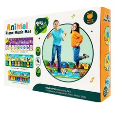 GENERICO - Tapete Piano Musical Bebé Granja Animales Números Didáctico