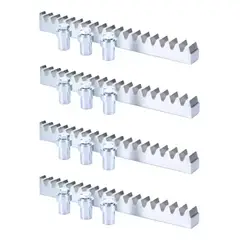GENERICO - Cremallera Metálica Porton Automático Pack 4 Unidades