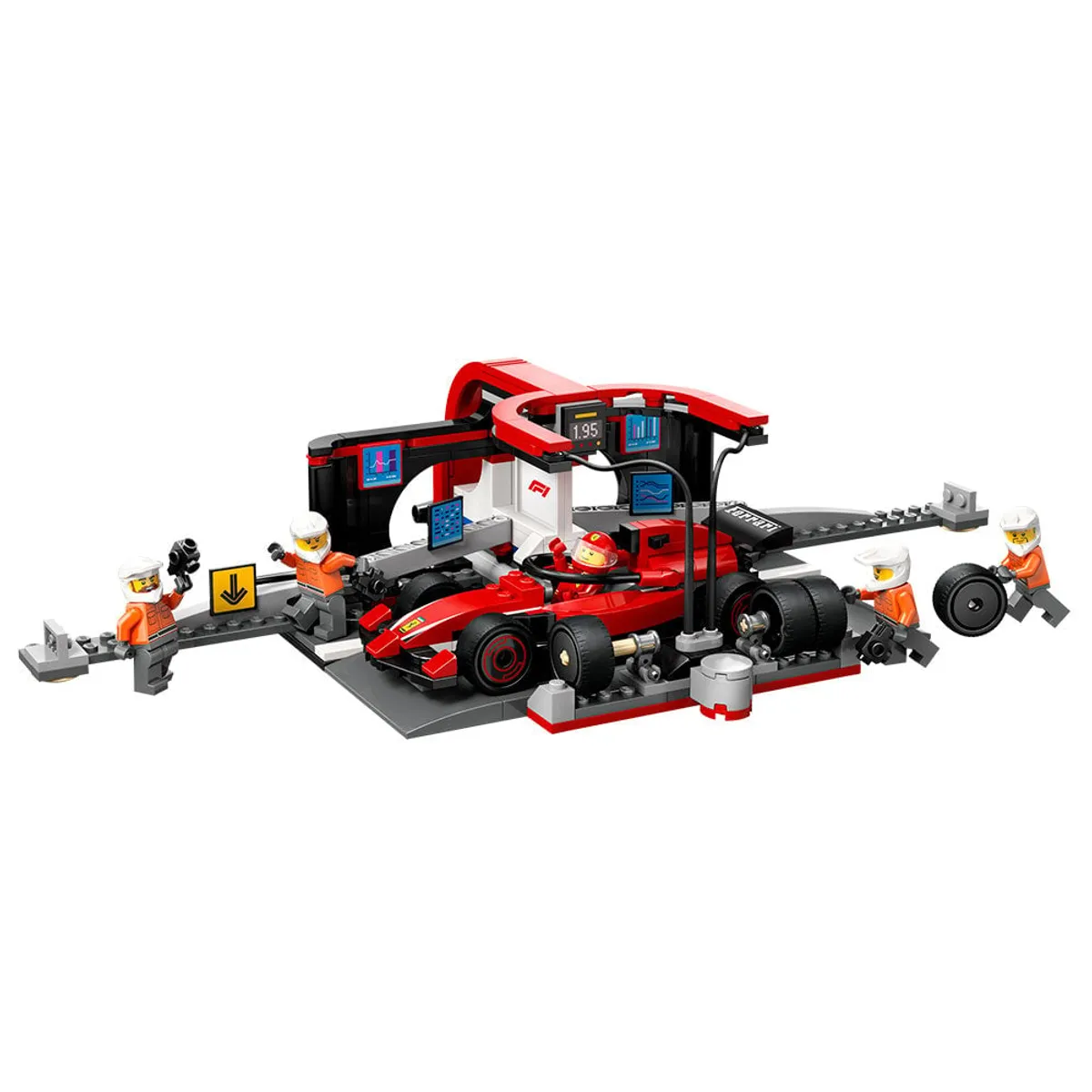 LEGO - City Parada en Boxes F1 Equipo de Mecánicos con Auto Ferrari