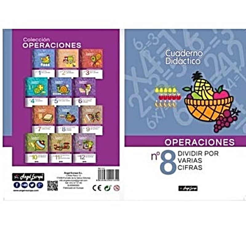 OEM - LIBRO DIDACTICO DE OPERACIONES DIVIDIR POR VARIAS CIFRAS  NO 08.