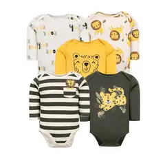TEDMIMAK - Bodys manga larga pack 5 unidades