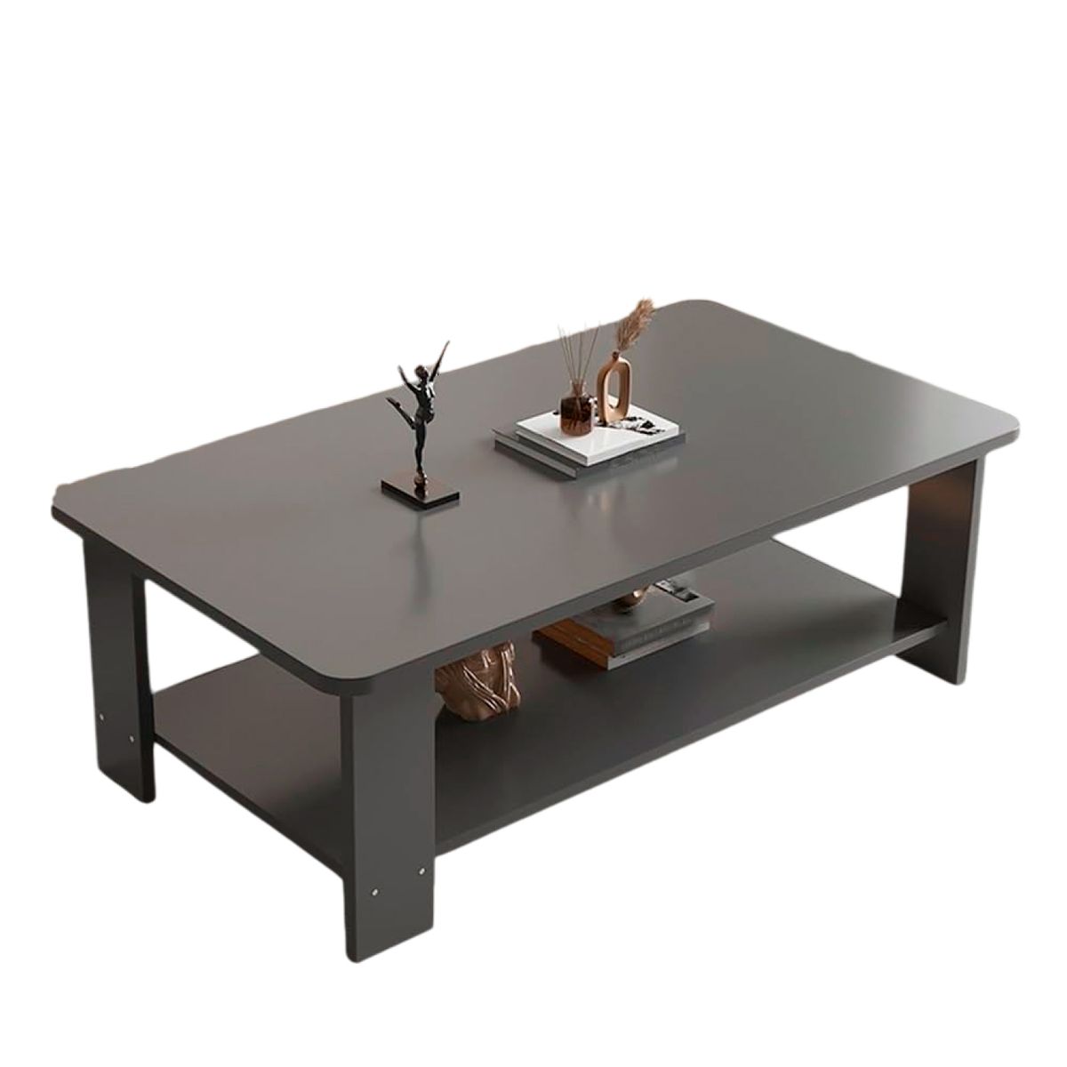 KLIK - Mesa de Centro Gris 100x50 - Diseño Moderno en MDF - Gris