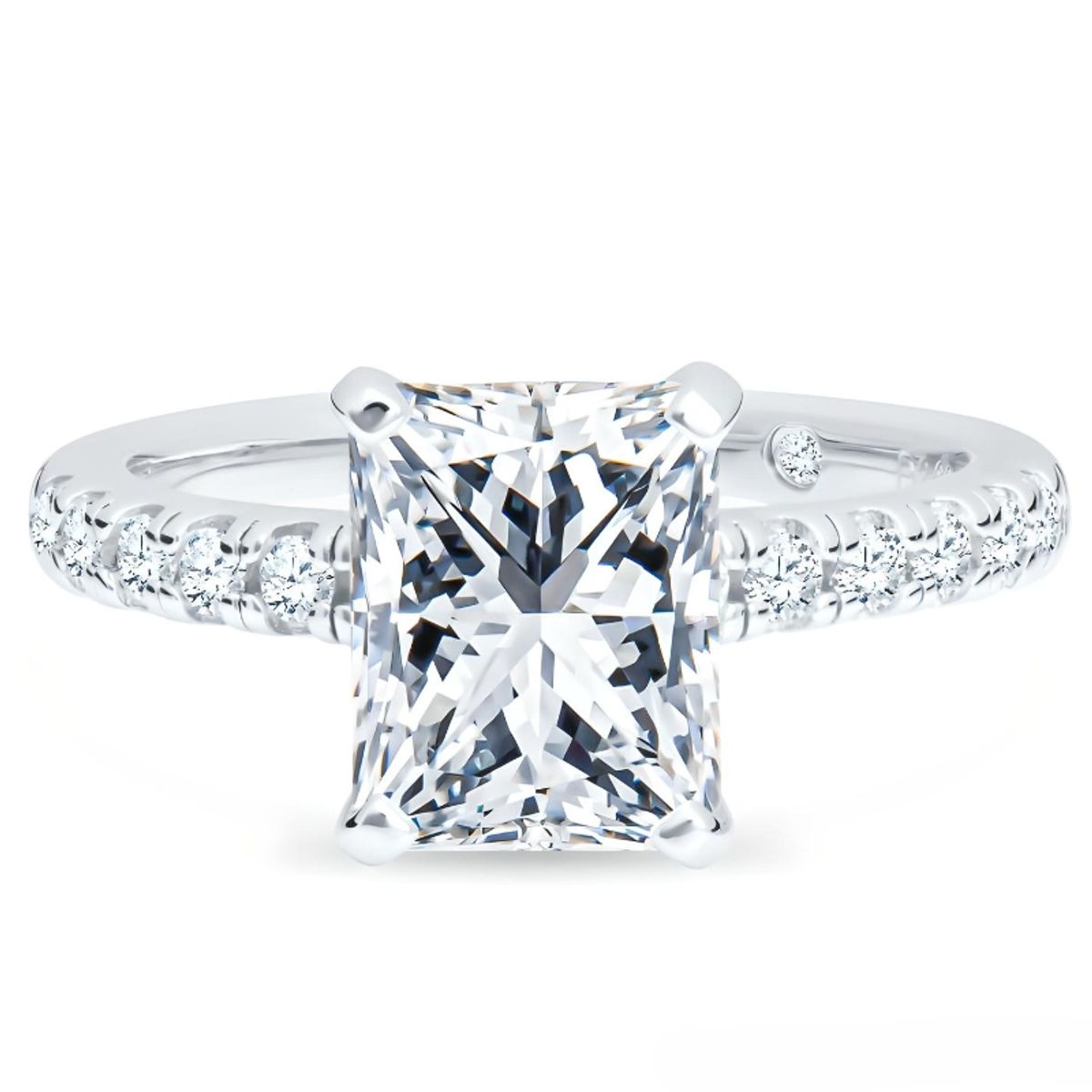 BOOMZAIR - ANILLO DE COMPROMISO BOOMZAIR MOISSANITA EN CORTE RADIANT 3 CT