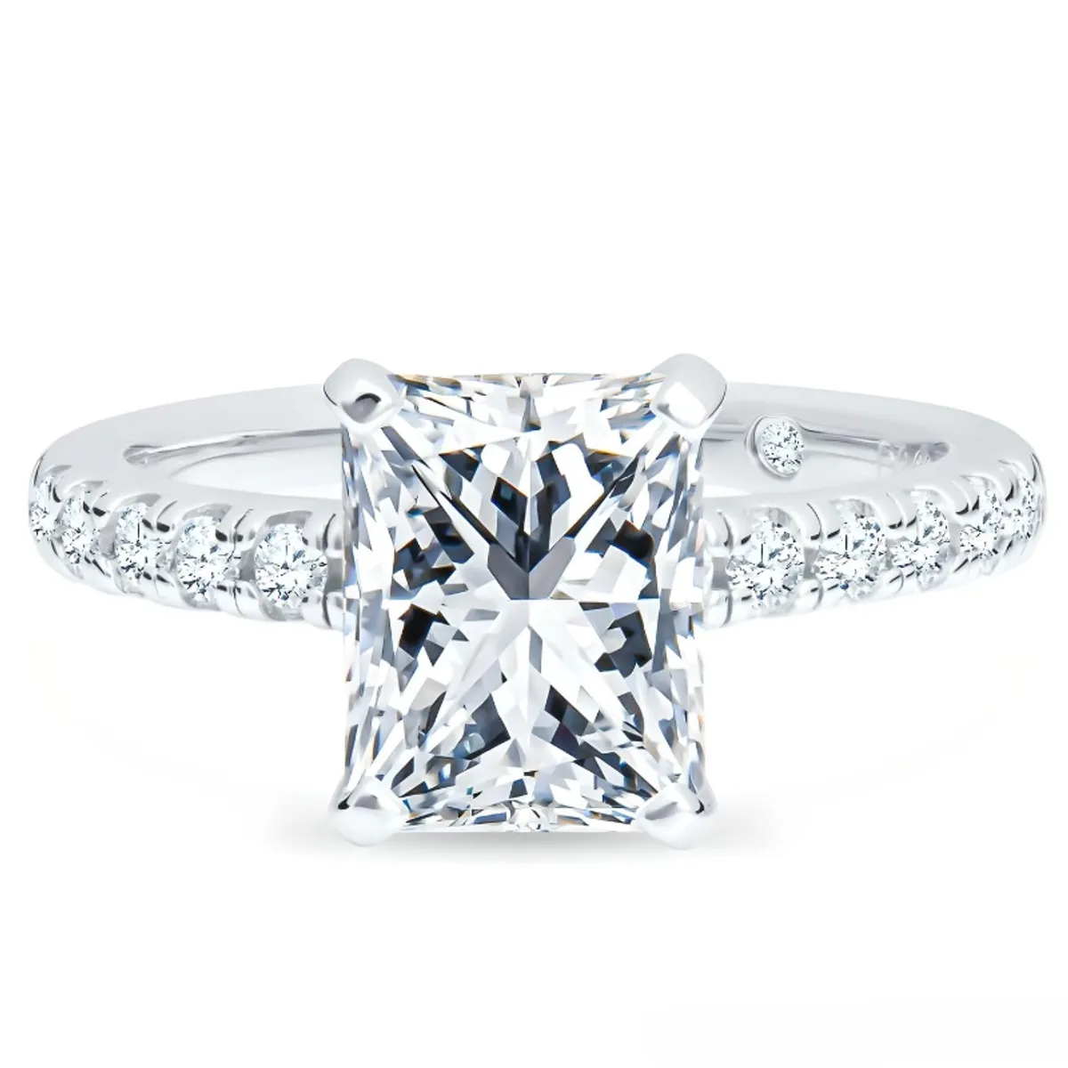 BOOMZAIR - ANILLO DE COMPROMISO BOOMZAIR MOISSANITA EN CORTE RADIANT 3 CT