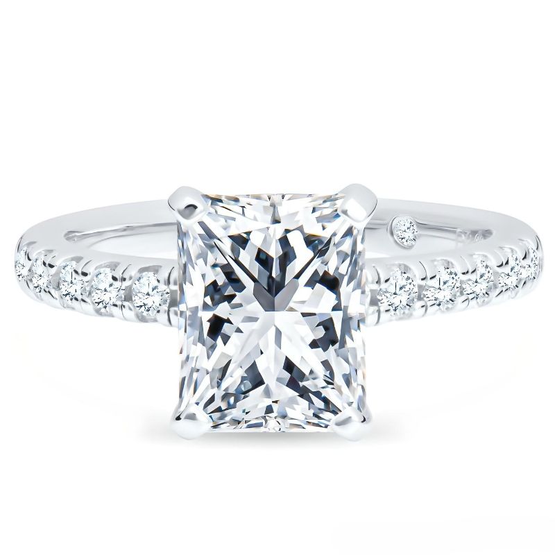 BOOMZAIR - ANILLO DE COMPROMISO BOOMZAIR MOISSANITA EN CORTE RADIANT 3 CT