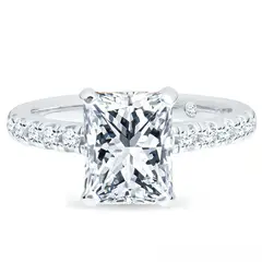 BOOMZAIR - ANILLO DE COMPROMISO MOISSANITA EN CORTE RADIANT 3 CT